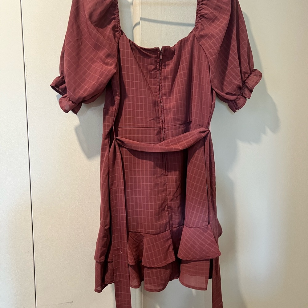 Trixxi Mauve Textured Dress